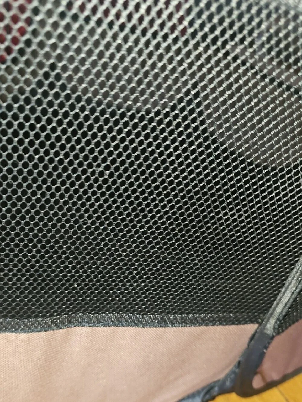 Collapsible Mesh Small Pet Playpen - Black and Cream Like NEW